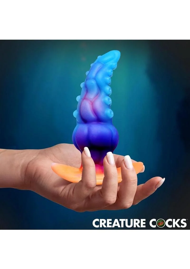 Glowtopus Glow-in-the-Dark Silicone Butt Plug - Image 2